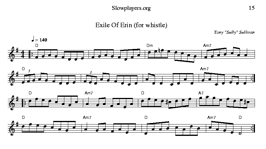 Exile Of Erin (whistle ver)