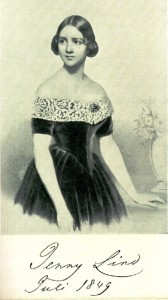 Jenny Lind, in July of 1849, prior to her U.S. debut.